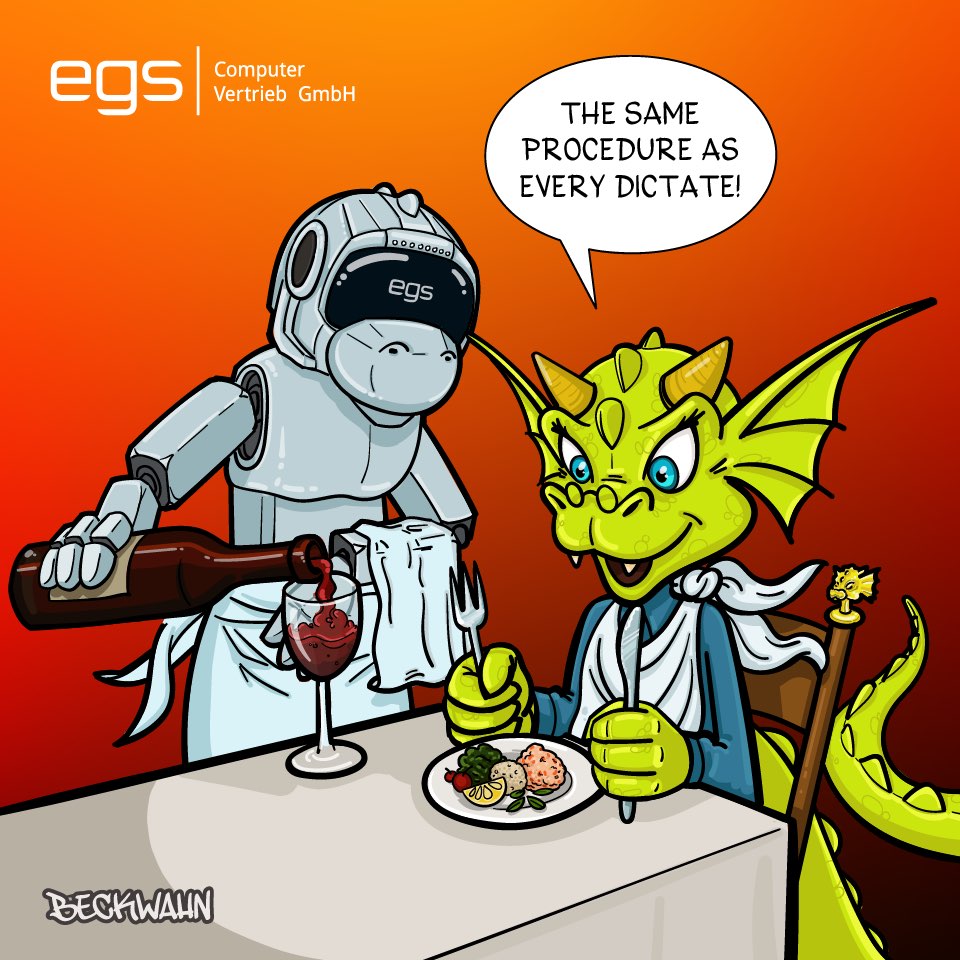 Die siebte goldene Regel der Spracherkennung THE SAME PROCEDURE AS EVERY DICTATE